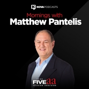headshot portrait photograph of radio host Matthew Pantelis,for the Five double A morning show
